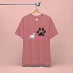 Dog Pawprint T-Shirt — "Pawprints Everywhere I Go" Cute Pet Lover Tee