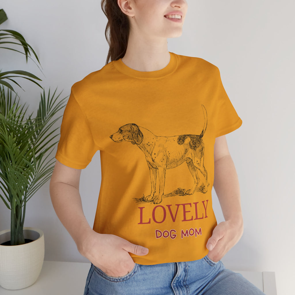 Lovely Dog Mom T-Shirt — Vintage Sketch Dog Graphic Tee