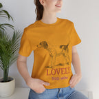 Lovely Dog Mom T-Shirt — Vintage Sketch Dog Graphic Tee