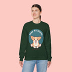 Stay At Home Dog Mom Crewneck Sweatshirt — Cute Corgi Graphic Sweatshirt