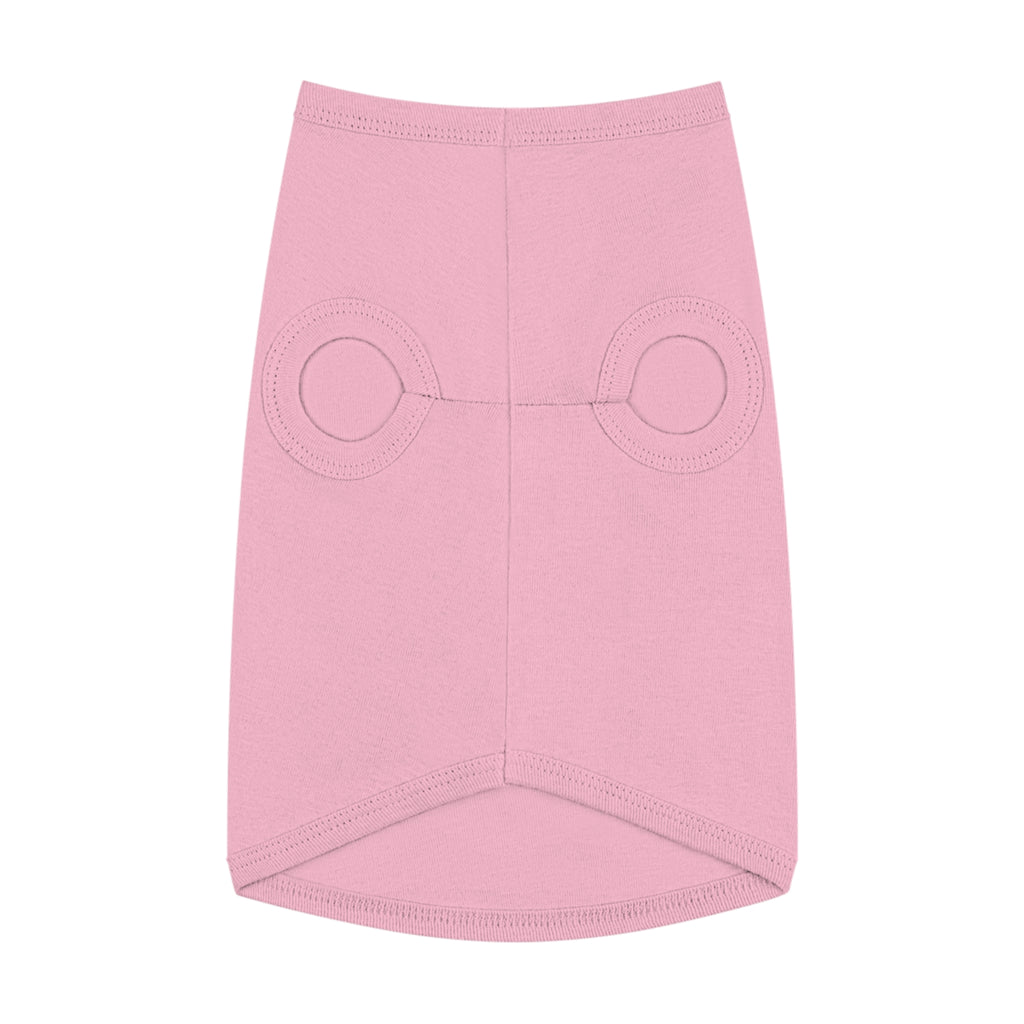 Pet Tank Top — "Certified Good Girl" Pink Paw Hearts Dog Tank