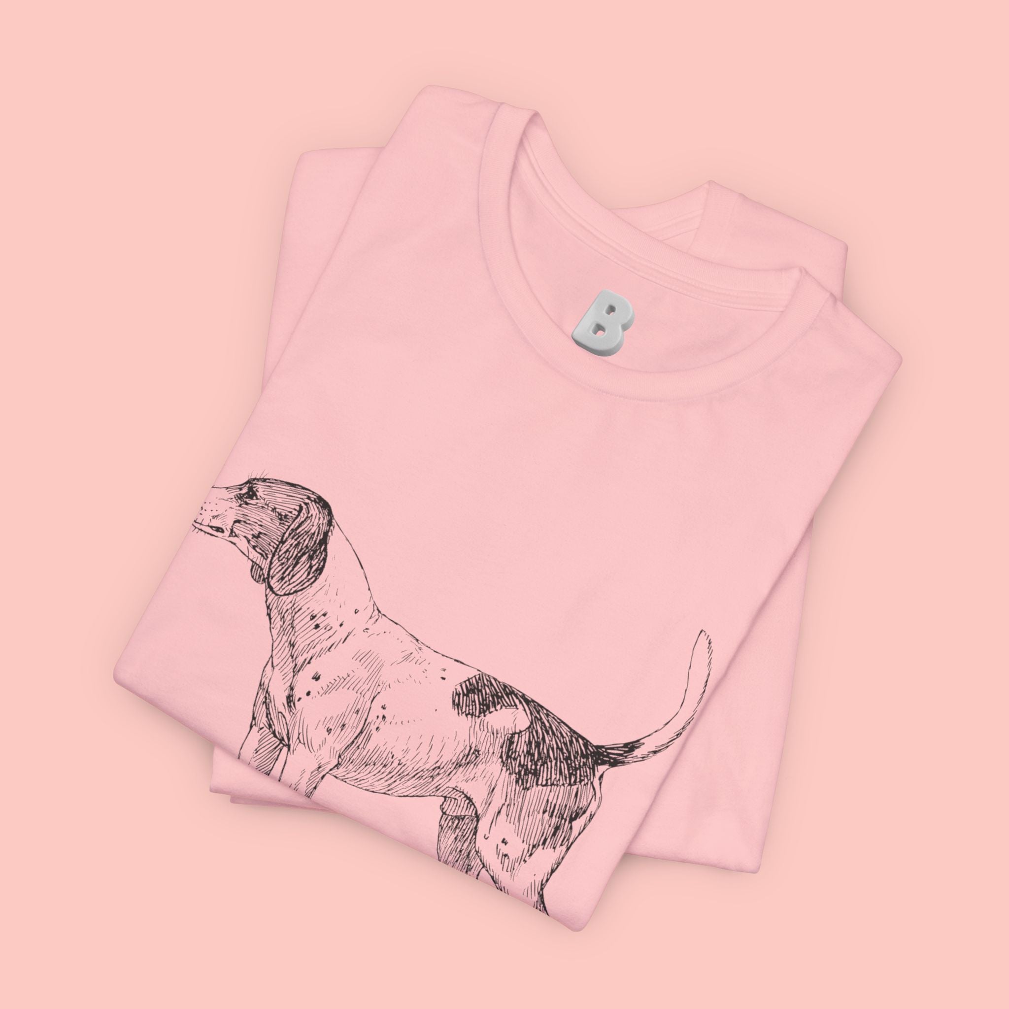 Lovely Dog Mom T-Shirt — Vintage Sketch Dog Graphic Tee