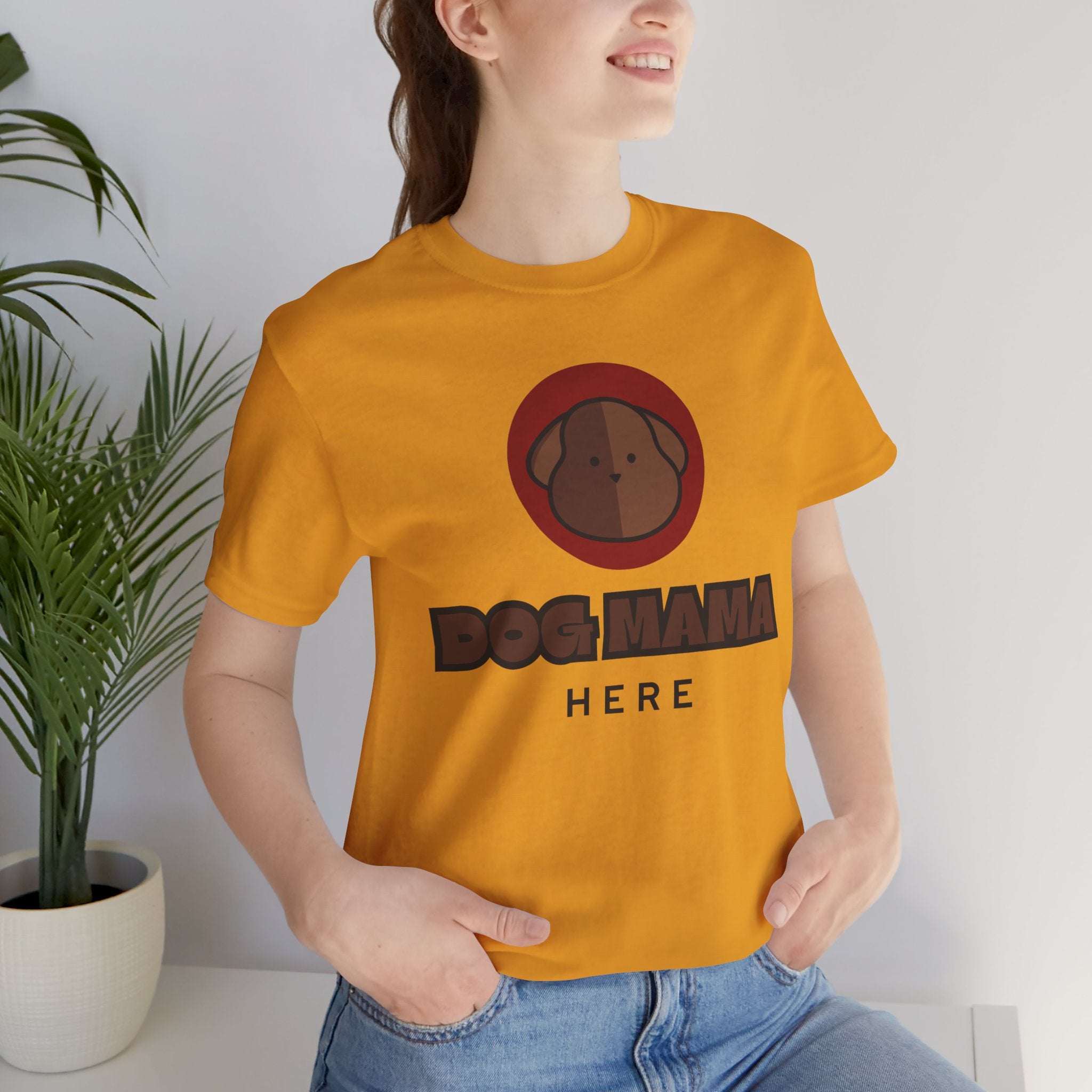 Dog Mama T-Shirt – Cute Brown Pup Graphic Tee