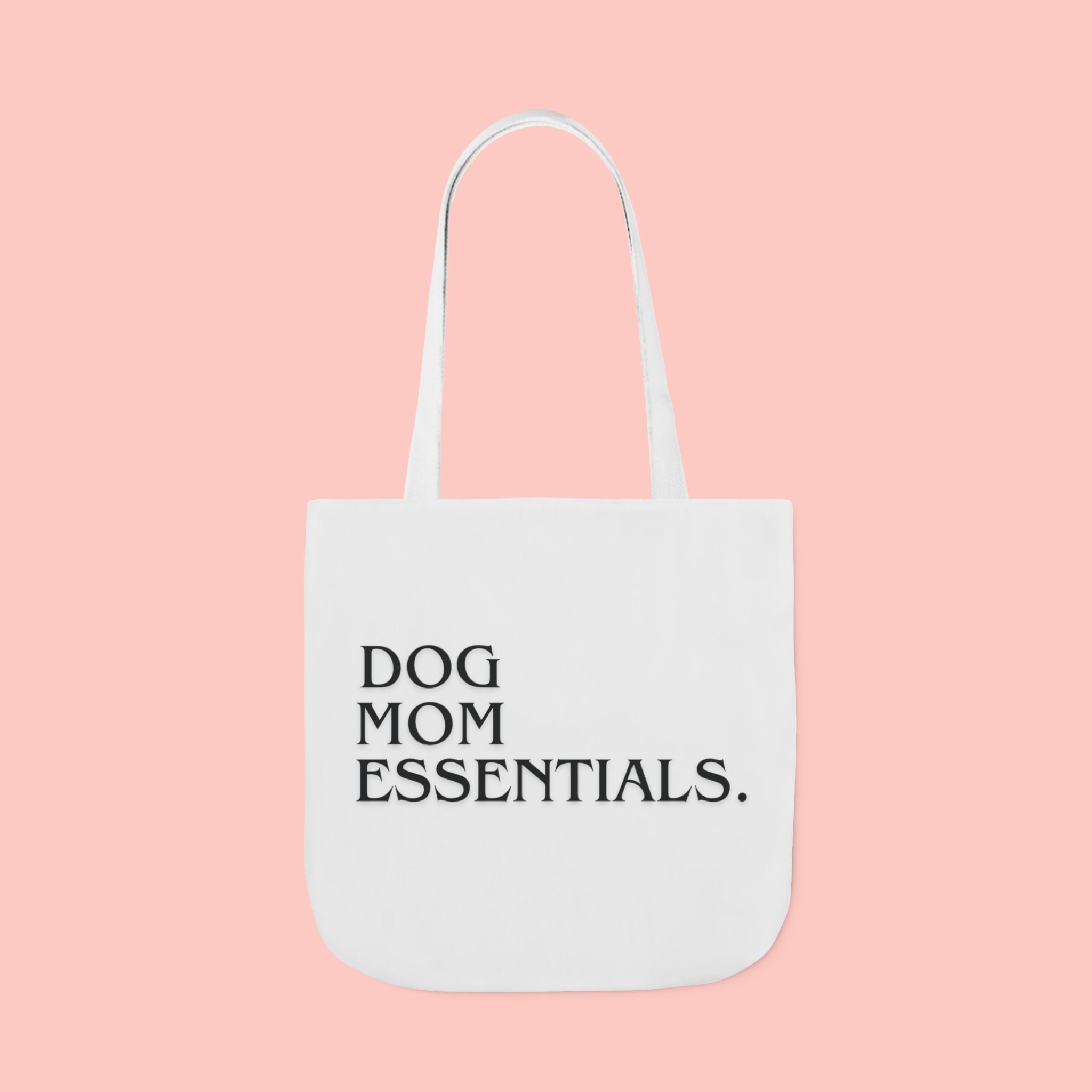Dog Mom Essentials Canvas Tote — Funny Dog Mom Gift Tote Bag