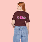 Dog Mom Love T-Shirt — "LOVE" Paw Graphic Tee