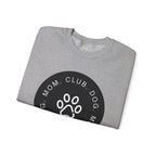 Dog Mom Club Crewneck Sweatshirt — Paw Print Graphic Pullover for Pet Moms