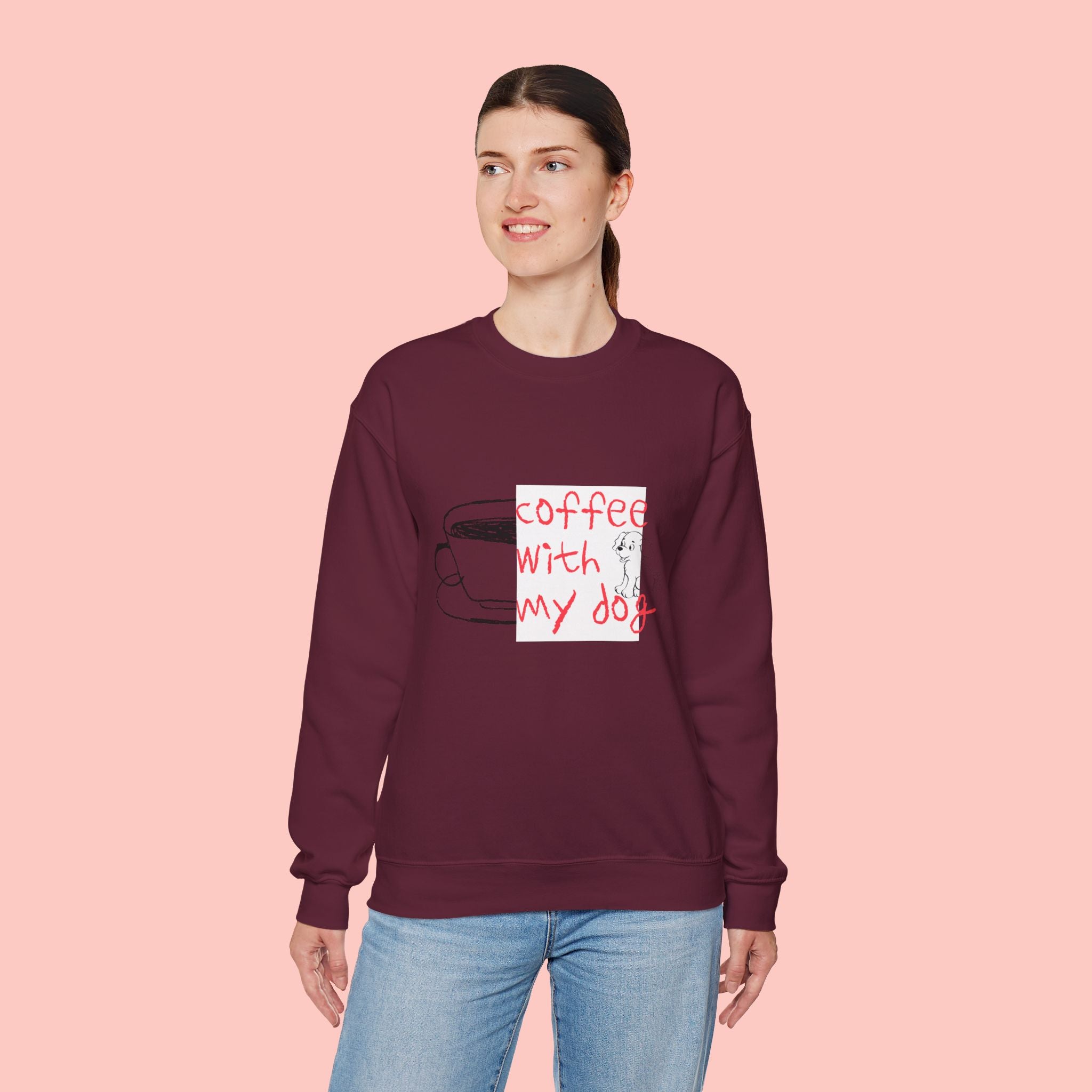 Coffee With My Dog Crewneck Sweatshirt
