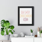 Framed Poster — "In My Dog Mom Era" Wall Art for Pet Lovers