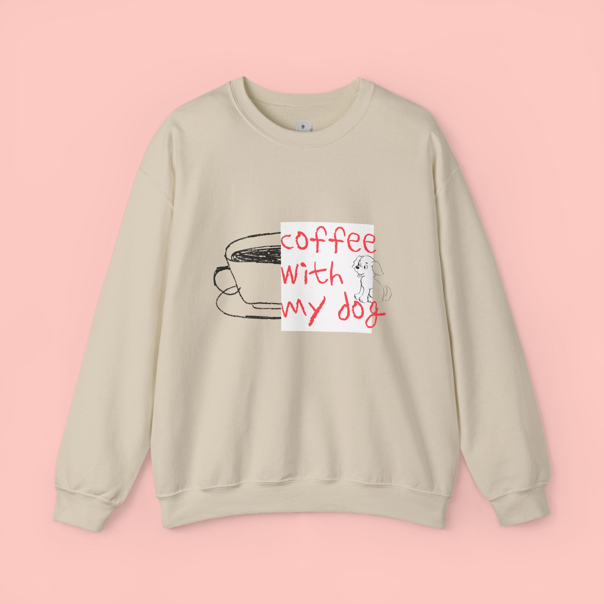 Coffee With My Dog Crewneck Sweatshirt