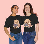Paw Prints On My Soul T‑Shirt — Cute Reading Puppy Graphic Tee
