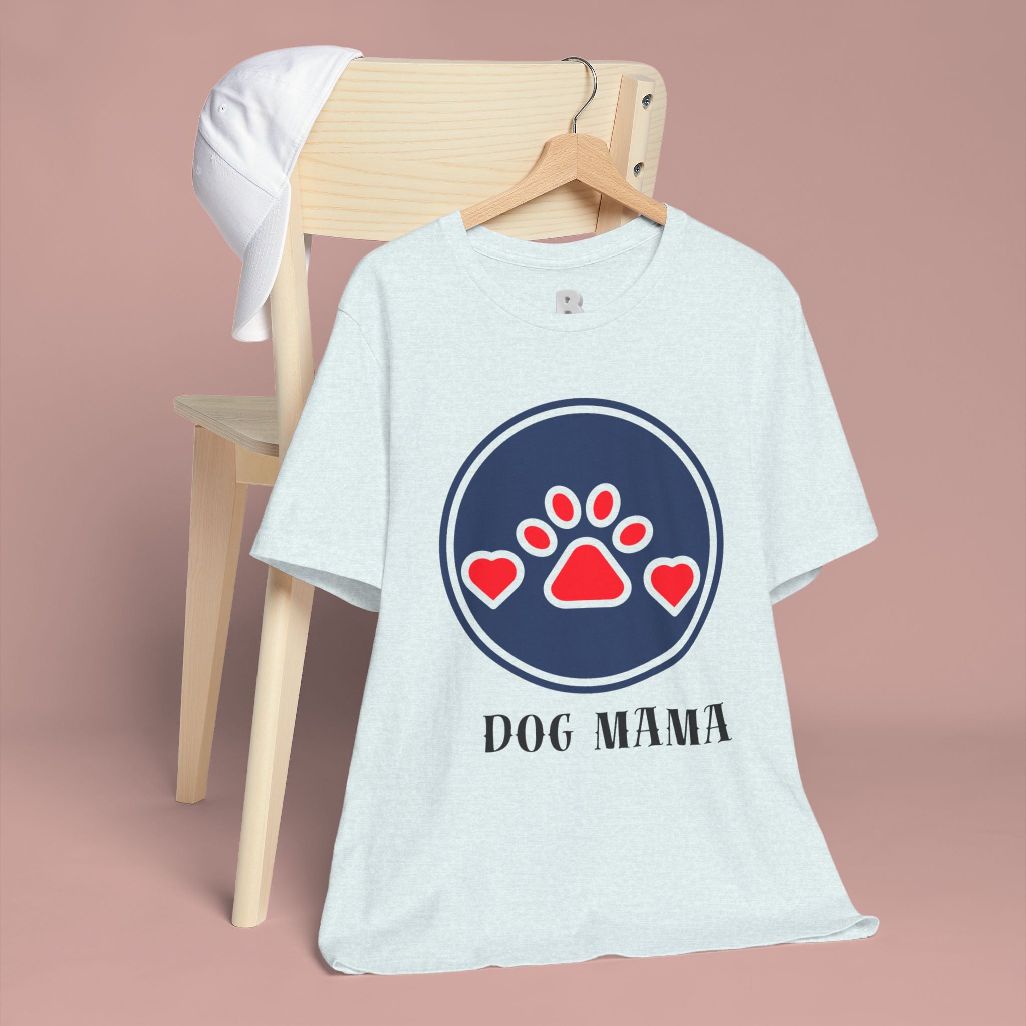 Dog Mama T-Shirt — Cute Paw & Heart Graphic Tee for Dog Lovers