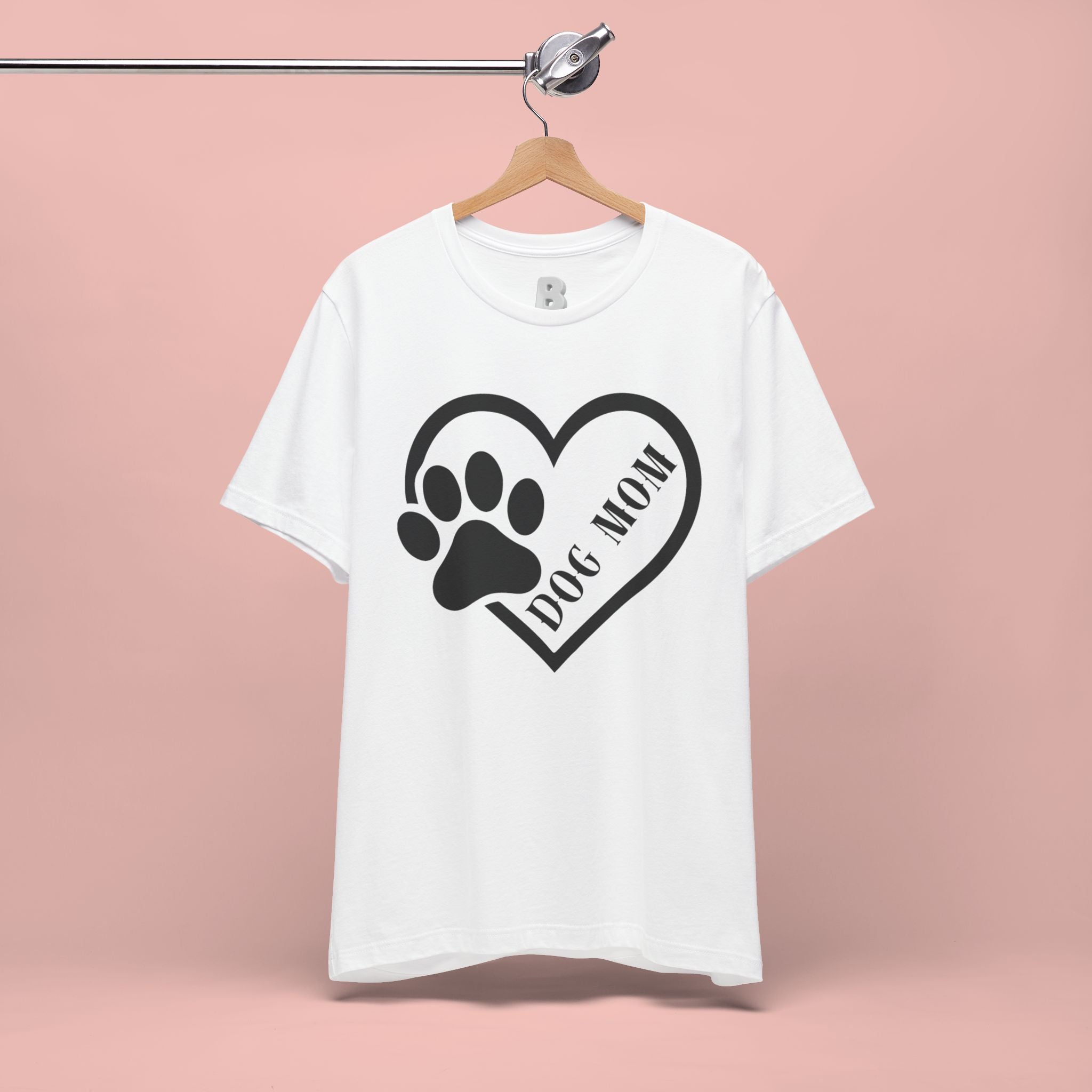 Dog Mom Heart Paw T-Shirt