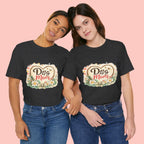 Dog Mom T-Shirt – Floral Heart Paw Design