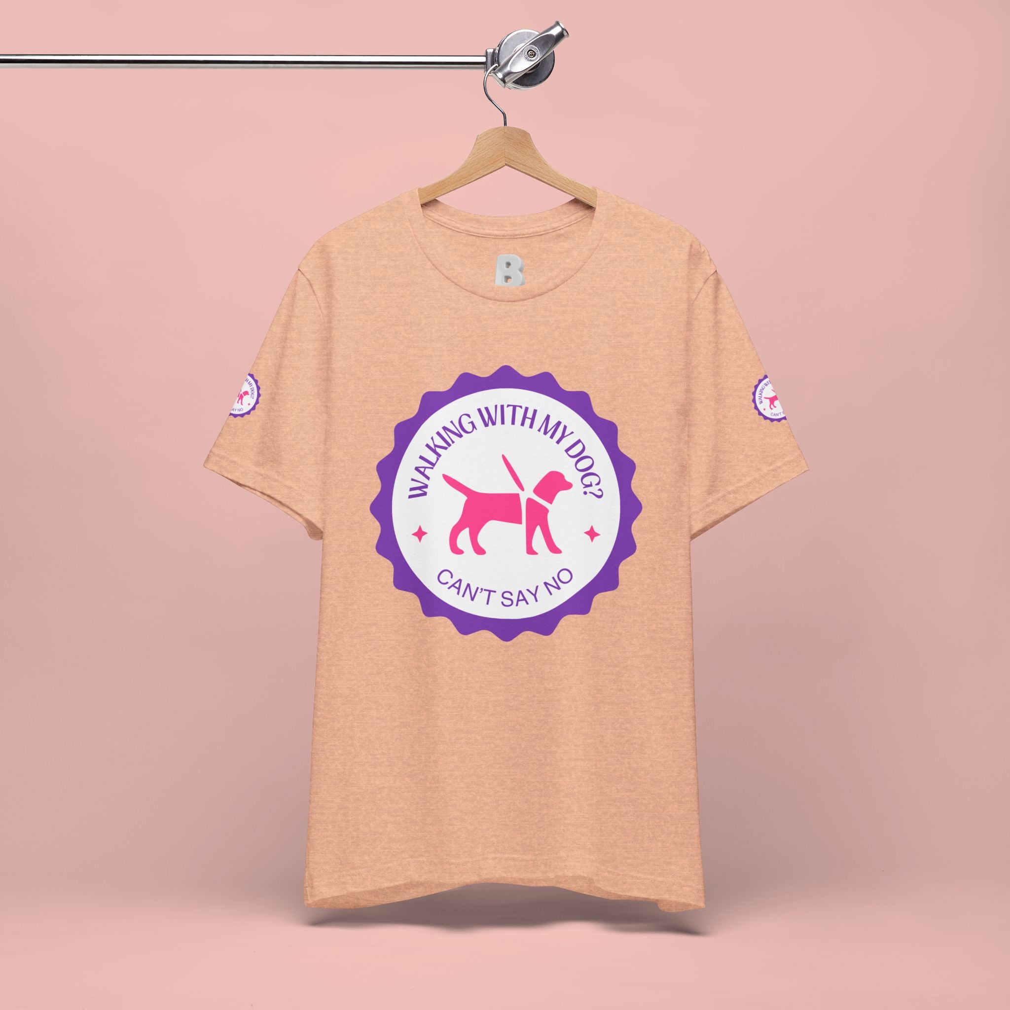 Walking With My Dogs T‑Shirt — "Can't Say No" Dog Lover Tee