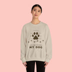 Life Is Better With My Dog Sweatshirt — Paw Print Crewneck for Dog Lovers