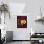 Ceramic Photo Tile — "Chef by Day, Dog Mom by Heart" Cute Golden Retriever Gift
