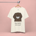 Dog Mother Wine Lover T-Shirt — Cute Cartoon Dog Graphic Tee