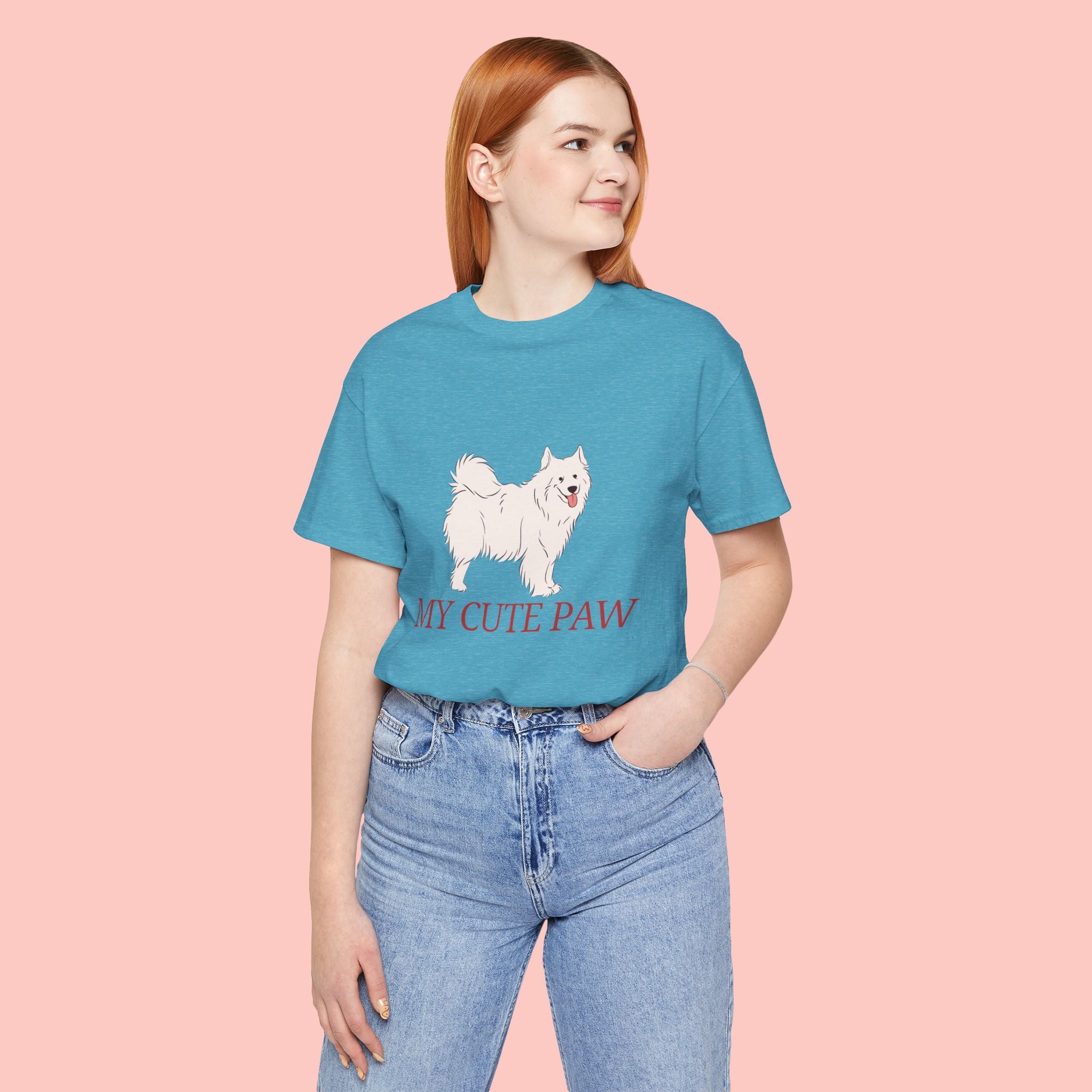 My Cute Paw Samoyed T‑Shirt — Cute Dog Graphic Tee for Pet Lovers
