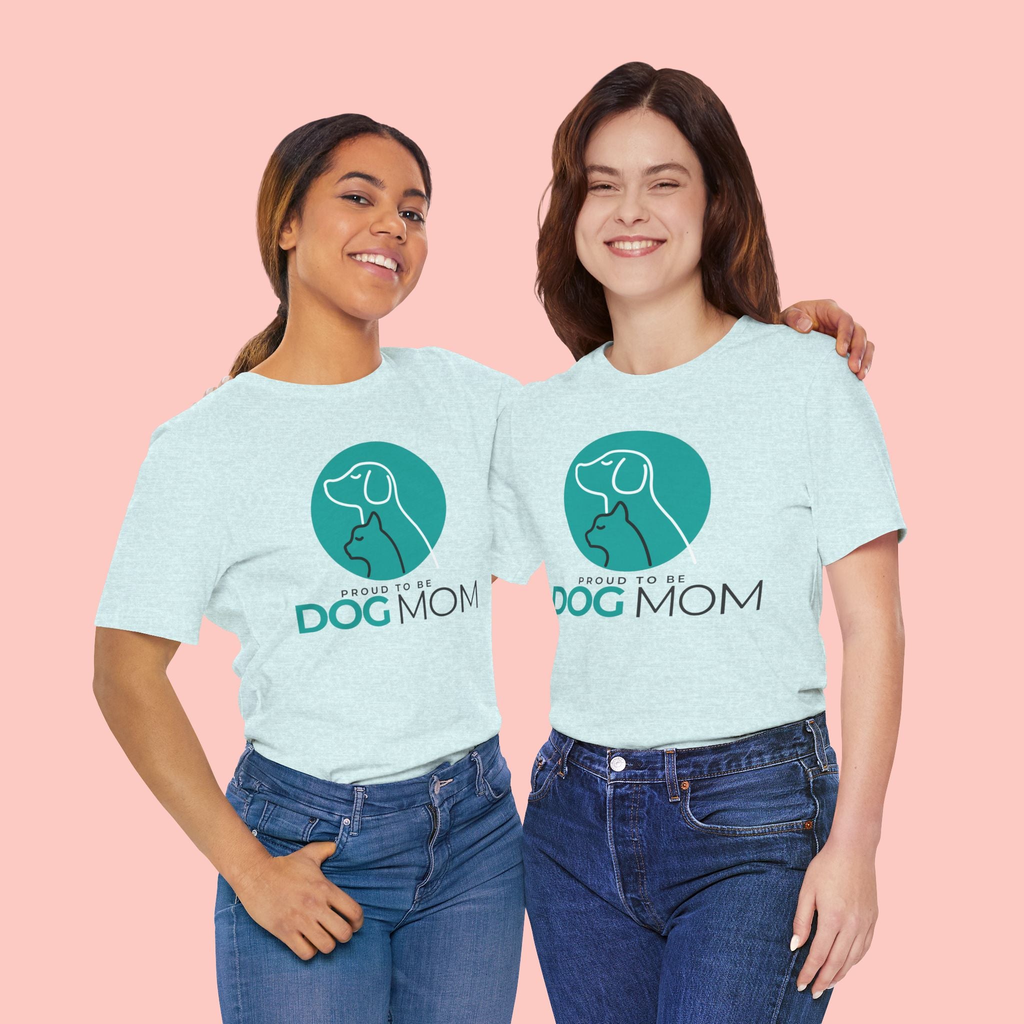 Dog Mom T-Shirt – "Proud to Be Dog Mom" Graphic Tee