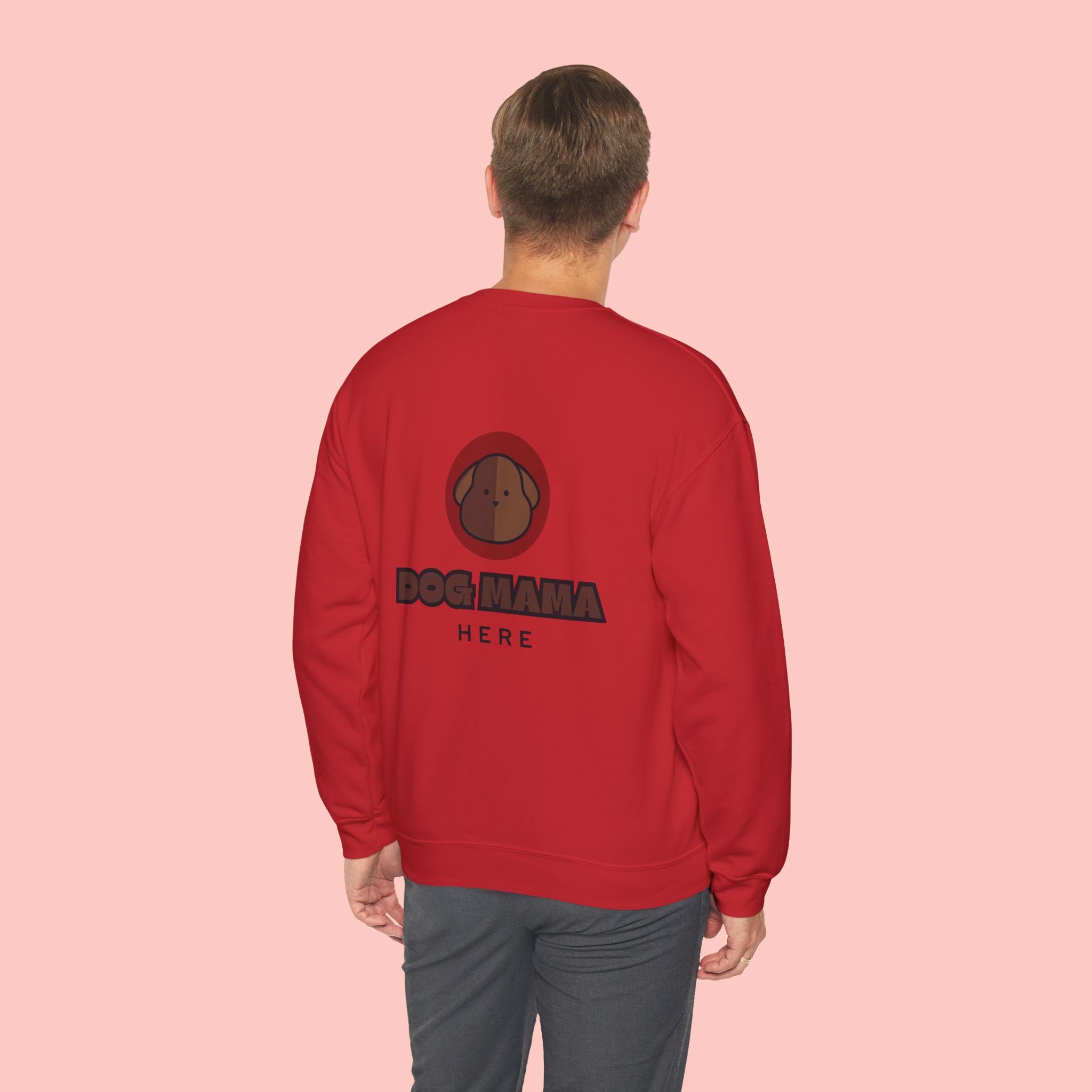 Dog Mama Sweatshirt — "Dog Mama" Graphic Crewneck