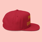 Flat Bill Cap — "Proud Dog Mom" Embroidered Trucker Hat