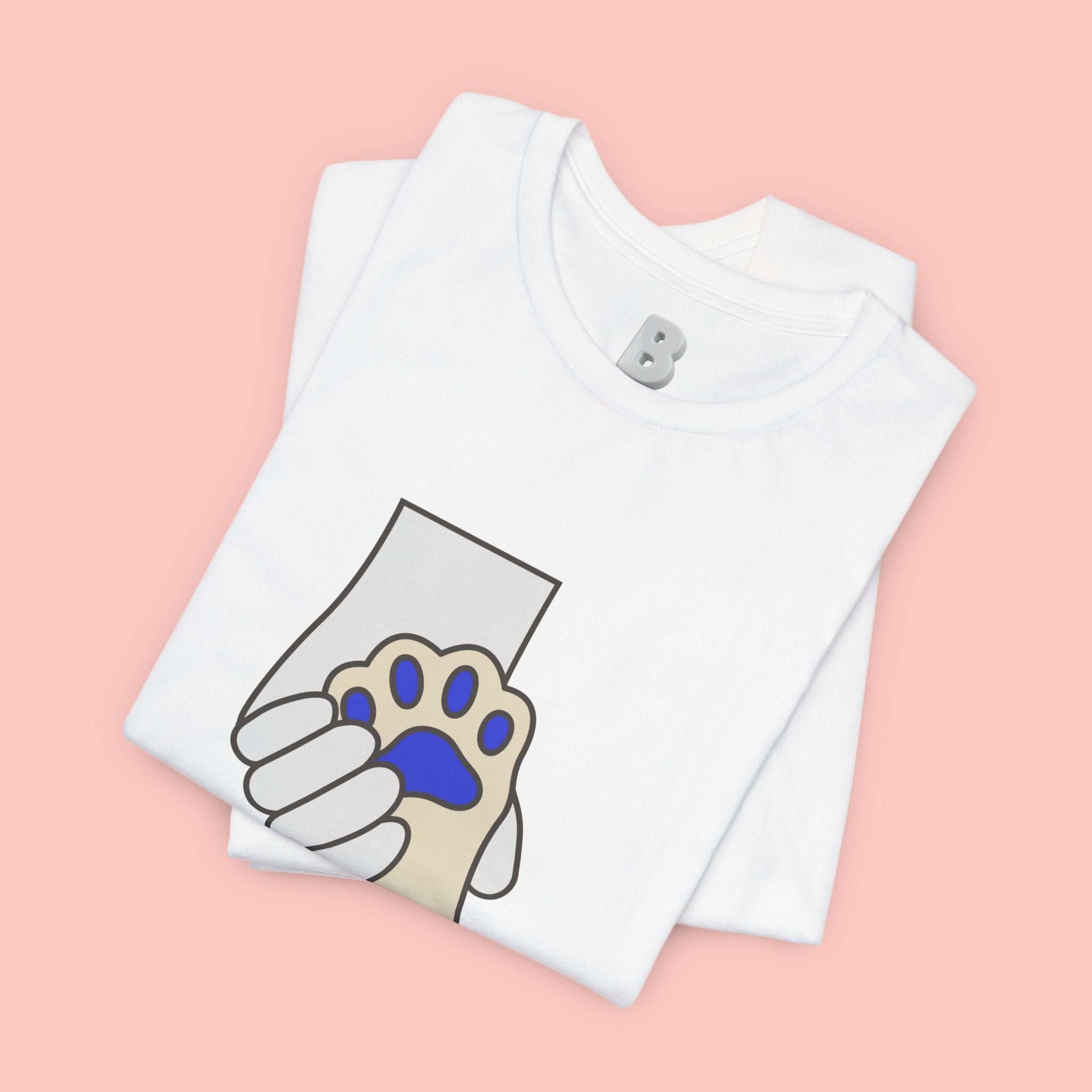Dog Lover T-Shirt — "Love with my dog." Paw Print Graphic