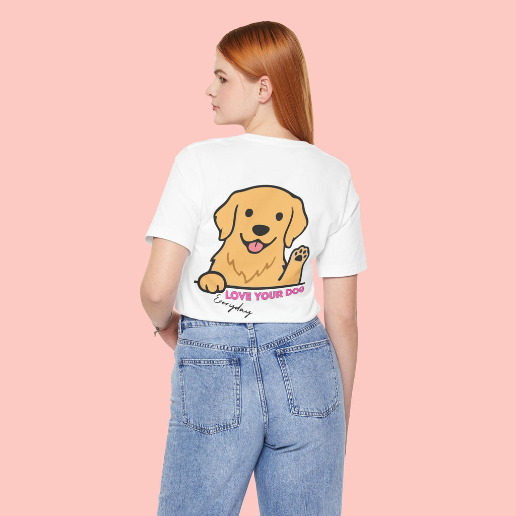 Love Your Dog T-Shirt — Cute Golden Retriever Graphic Tee