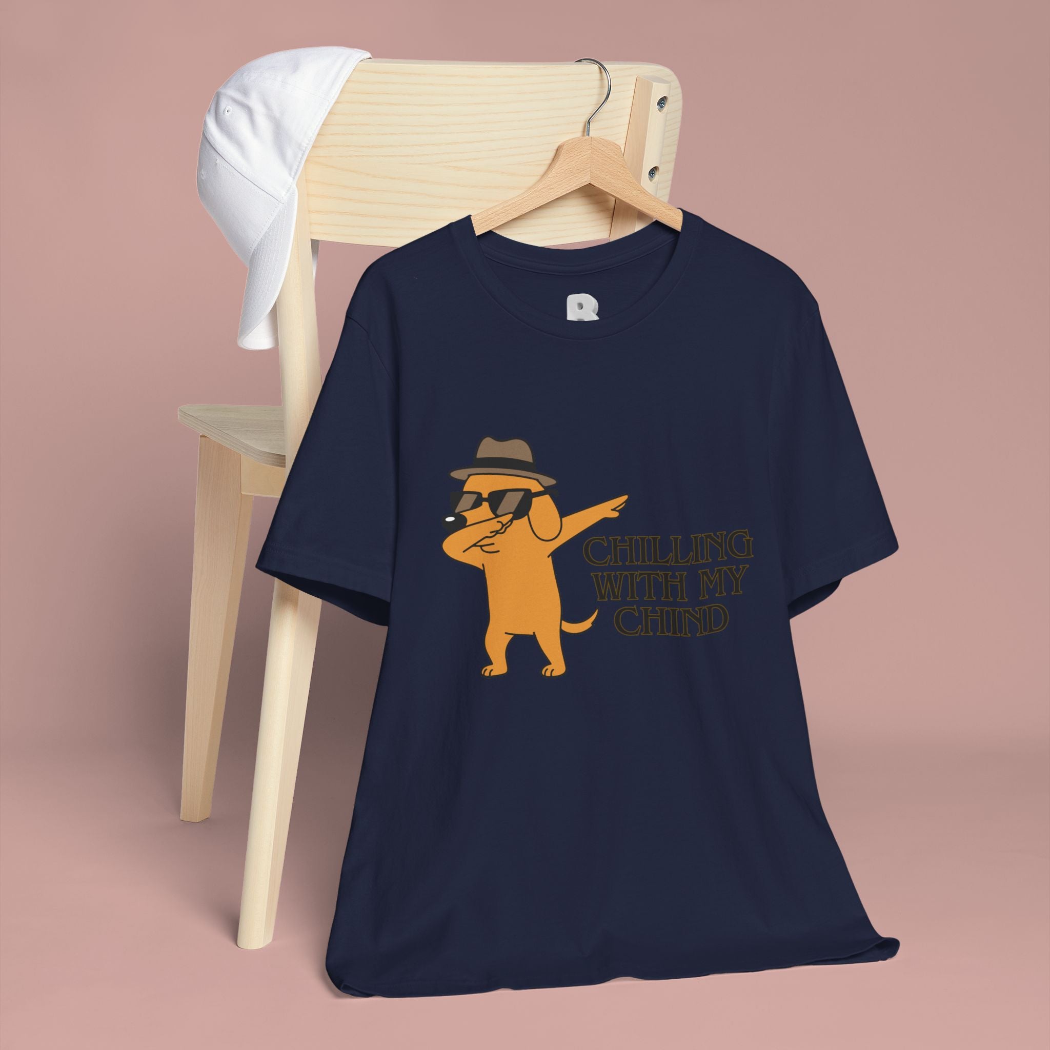 Chilling With My Chind T-Shirt — Funny Dabbing Cat Graphic Tee