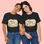 Dog Mom T-Shirt – Floral Heart Paw Design