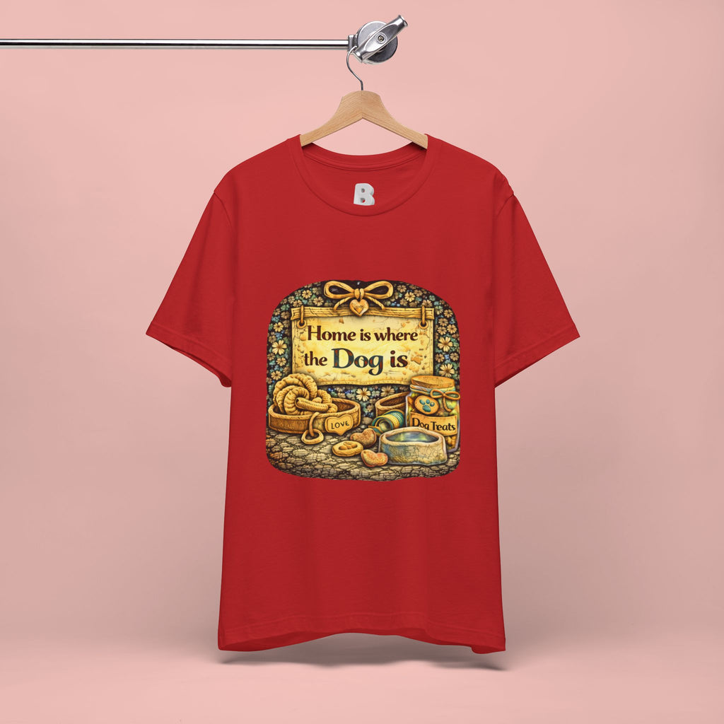 Home Is Where the Dog Is T-Shirt — Cozy Vintage Dog Lover Tee