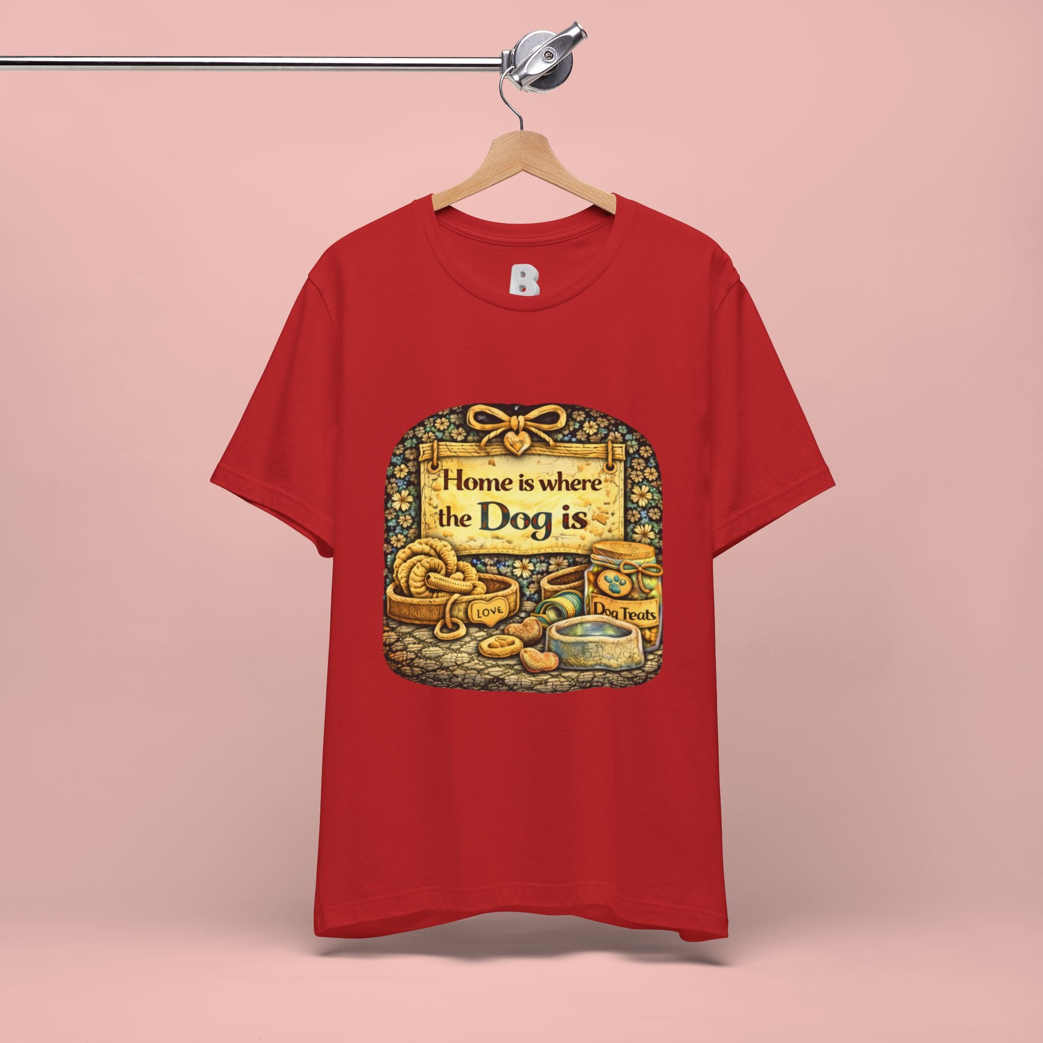 Home Is Where the Dog Is T-Shirt — Cozy Vintage Dog Lover Tee