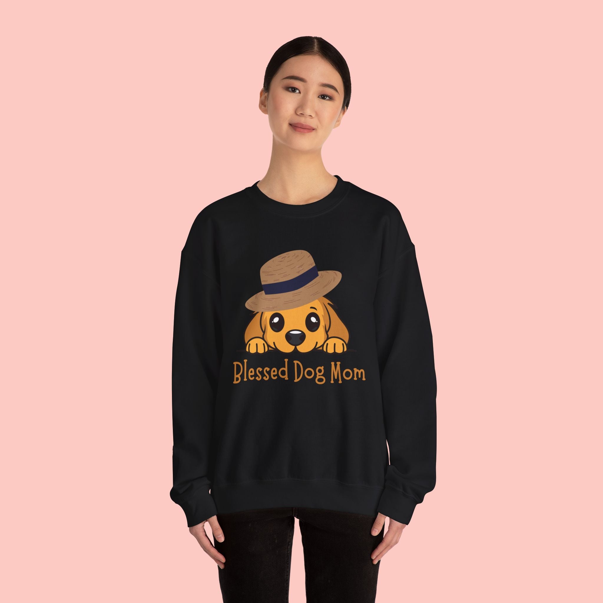 Blessed Dog Mom Sweatshirt — Cute Puppy Mom Crewneck