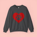 Heart Paw Crewneck Sweatshirt — Cute Pet Lover Pullover