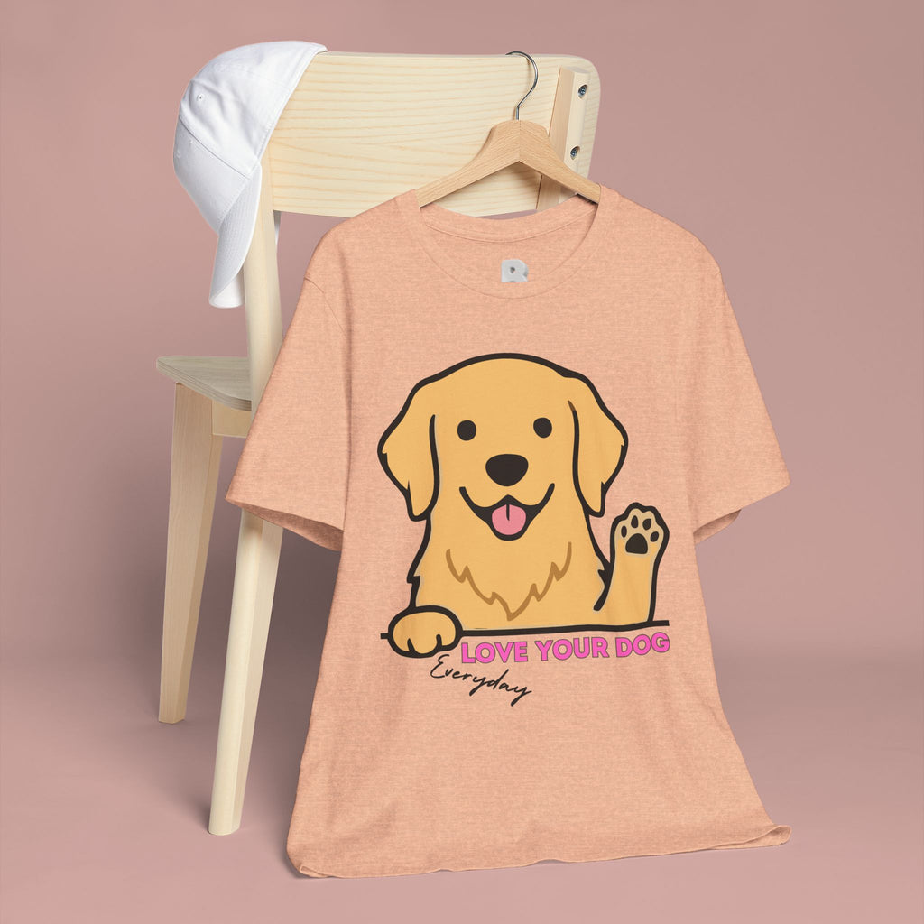 Love Your Dog Tee — Cute Golden Retriever Graphic T-Shirt