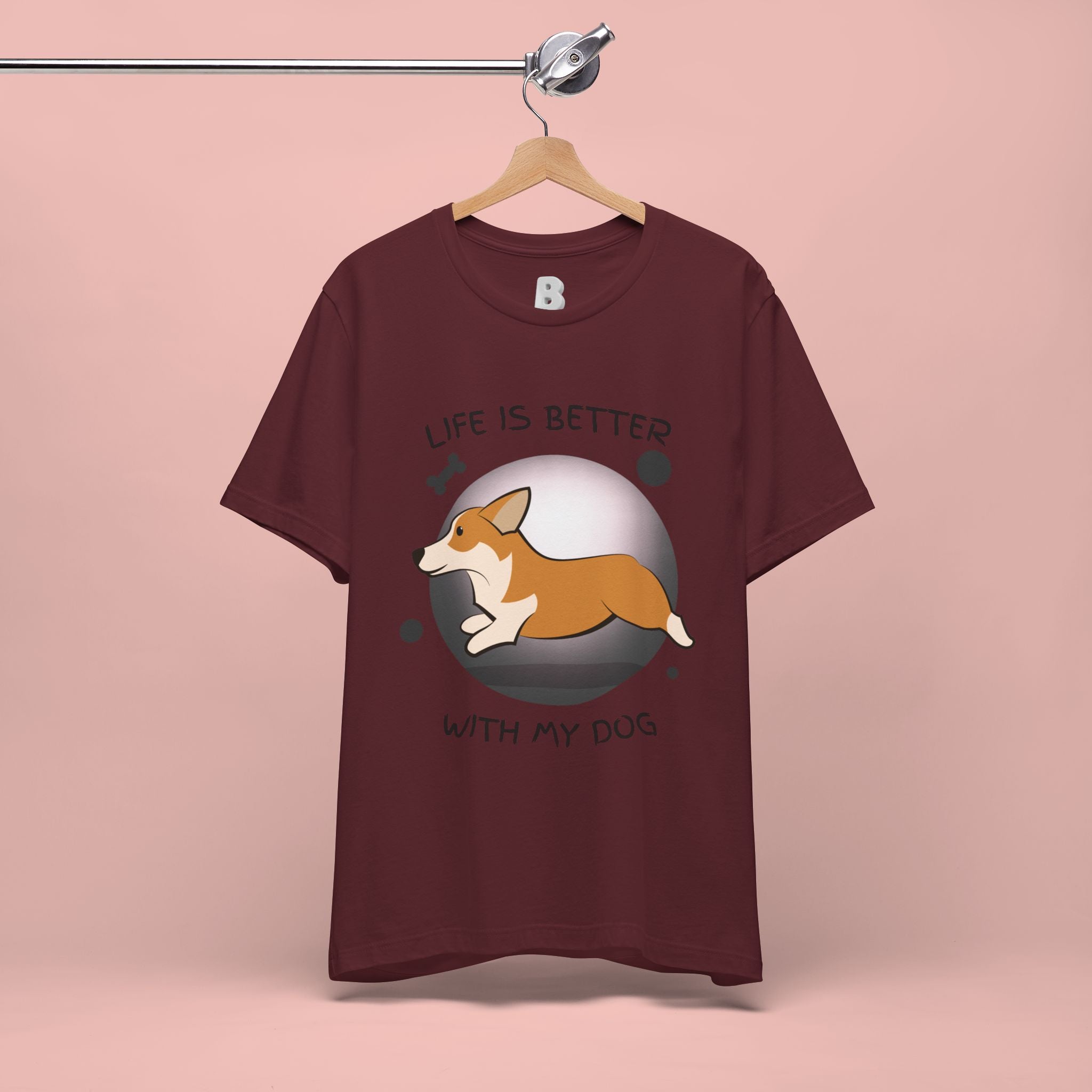 Life Is Better With My Dog Corgi T-Shirt