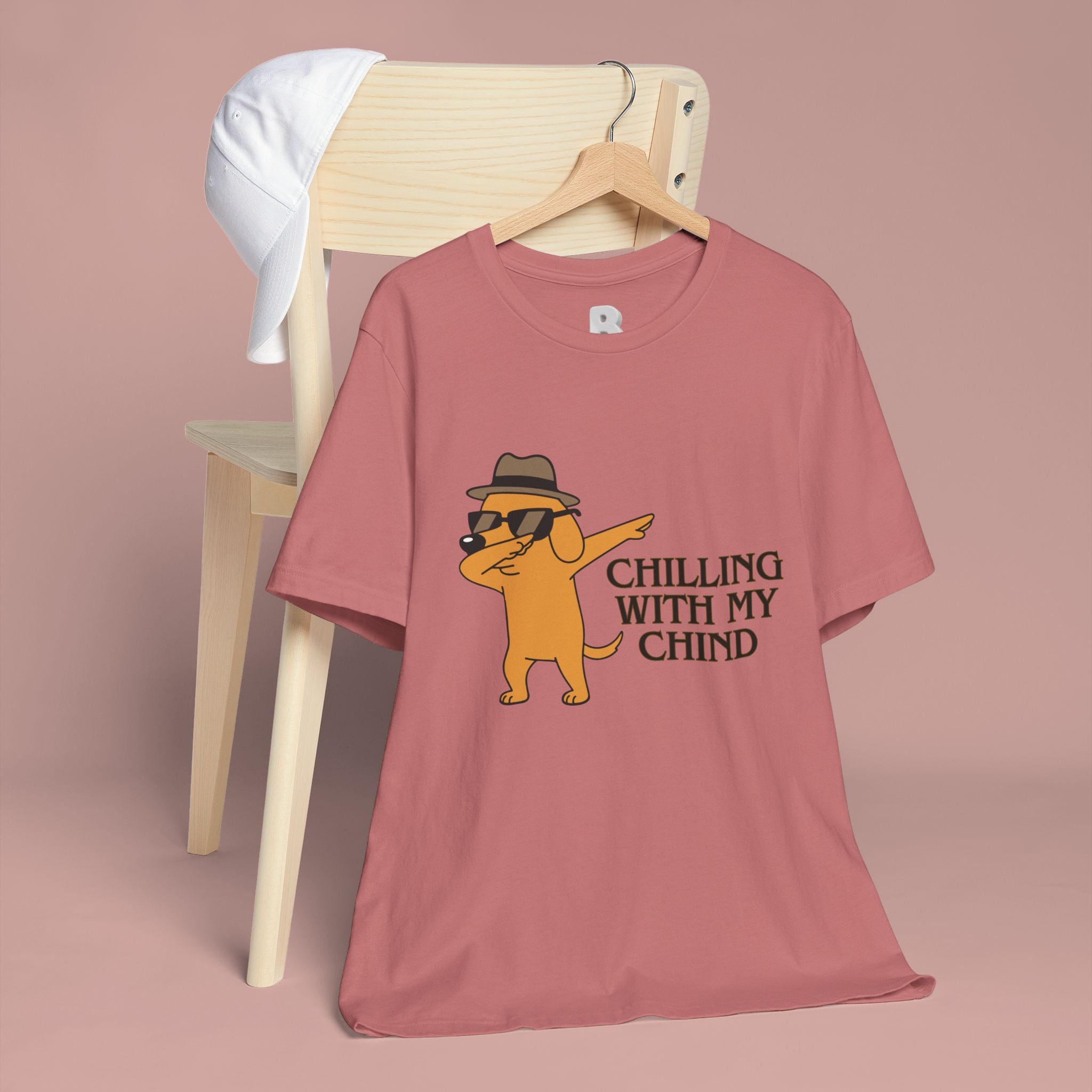 Chilling With My Chind T-Shirt — Funny Dabbing Cat Graphic Tee