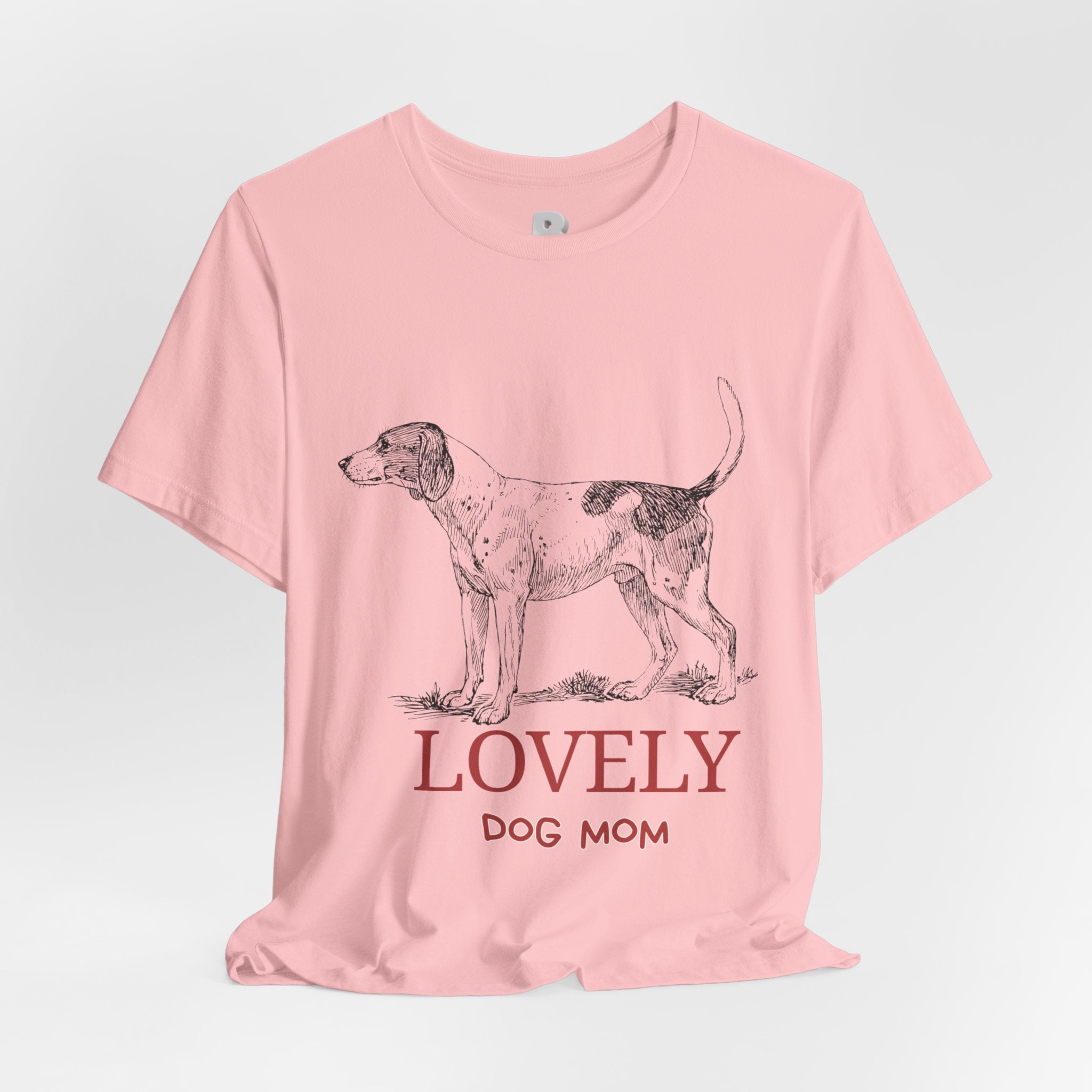 Lovely Dog Mom T-Shirt — Vintage Sketch Dog Graphic Tee
