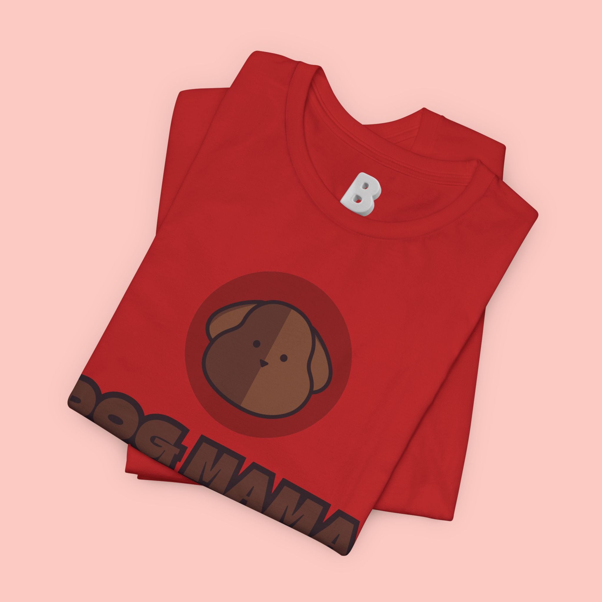 Dog Mama T-Shirt – Cute Brown Pup Graphic Tee