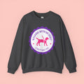 Dog Walking Sweatshirt — "Walking With My Dog Can't Say No" Graphic Crewneck