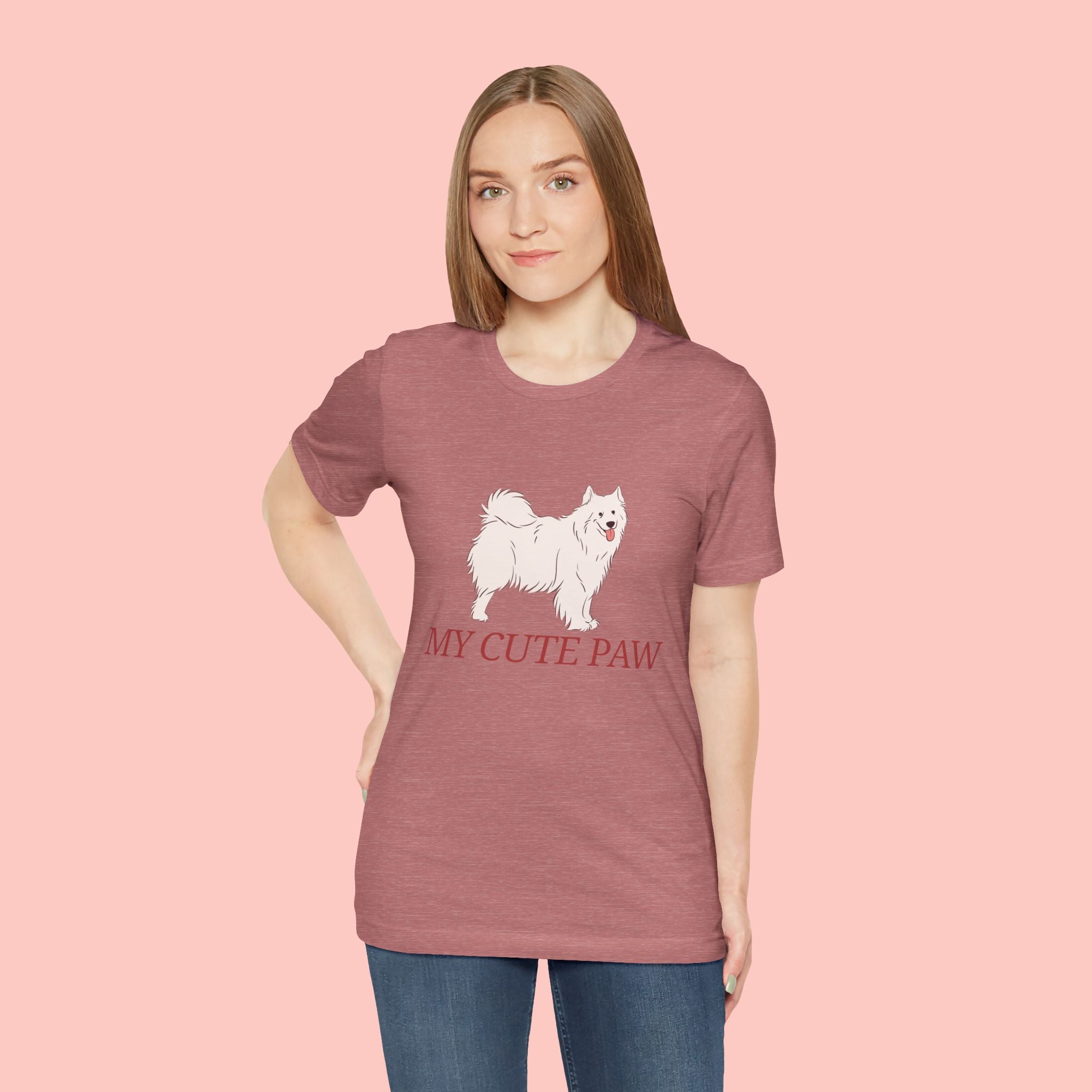 My Cute Paw Samoyed T‑Shirt — Cute Dog Graphic Tee for Pet Lovers