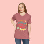 Dog Lover T-Shirt — "This Human Belongs to a Dog" Cute Paw Print Tee