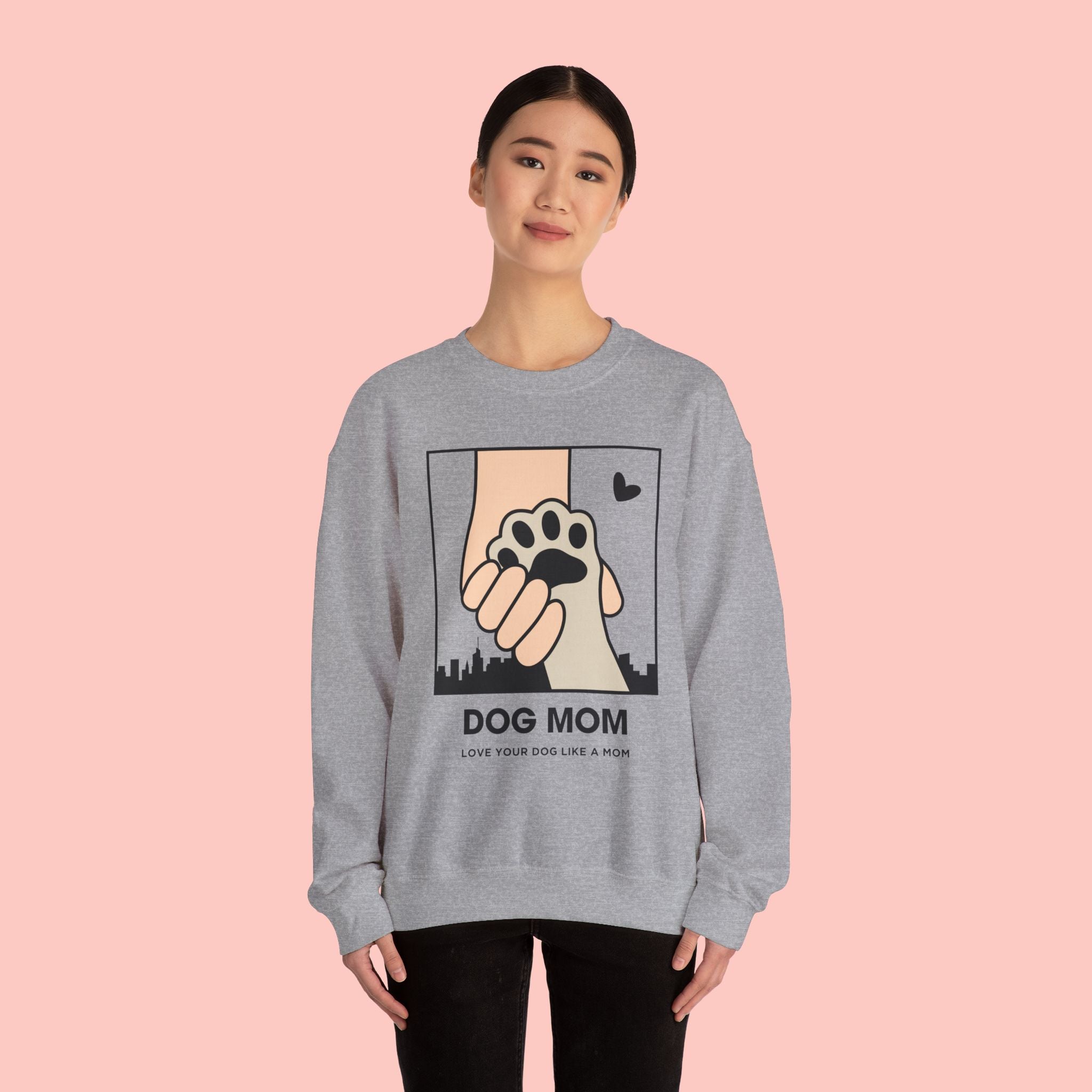 Dog Mom Crewneck Sweatshirt – Paw Hold Design