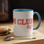 Mom Club Coffee Mug — Cute Paw Print Accent Mug for Dog Moms (11/15 oz)