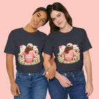 Dog Mom T-Shirt - Cute Woman with Dogs Graphic Tee
