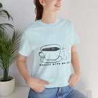 Coffee With My Dog T‑Shirt — Cute Minimalist Dog & Coffee Tee