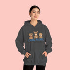 Dog Mom Hoodie — Cute Puppy Trio 'Dog Mom' Graphic Sweatshirt