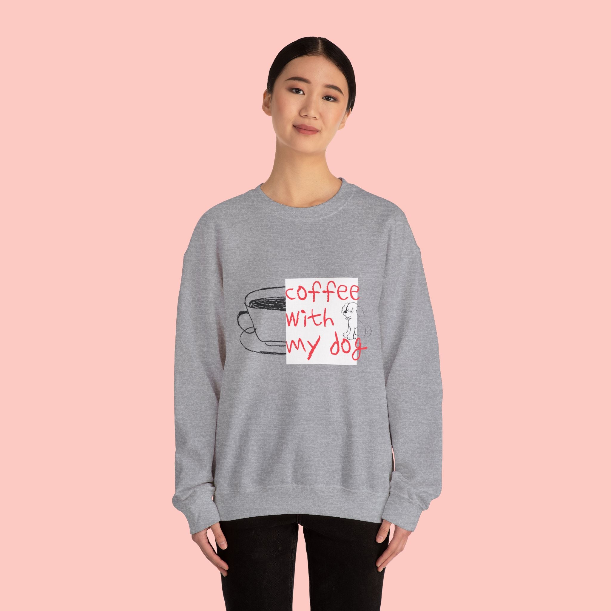 Coffee With My Dog Crewneck Sweatshirt