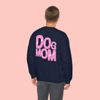 Dog Mom Sweatshirt — Cute Pink Graphic Crewneck for Pet Lovers