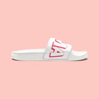Sandals — 'Dog Mama' White Removable-Strap Slide Sandals