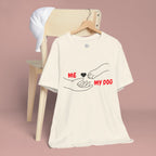 T-Shirt — "Me  My Dog" Minimalist Paw & Hand Illustration